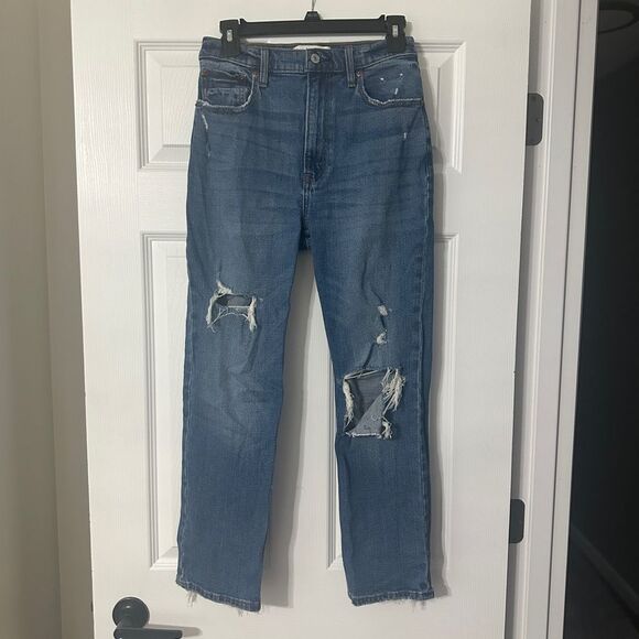 Abercrombie & Fitch The Ankle Straight Ultra High Rise | Size 27 - Picture 1 of 6